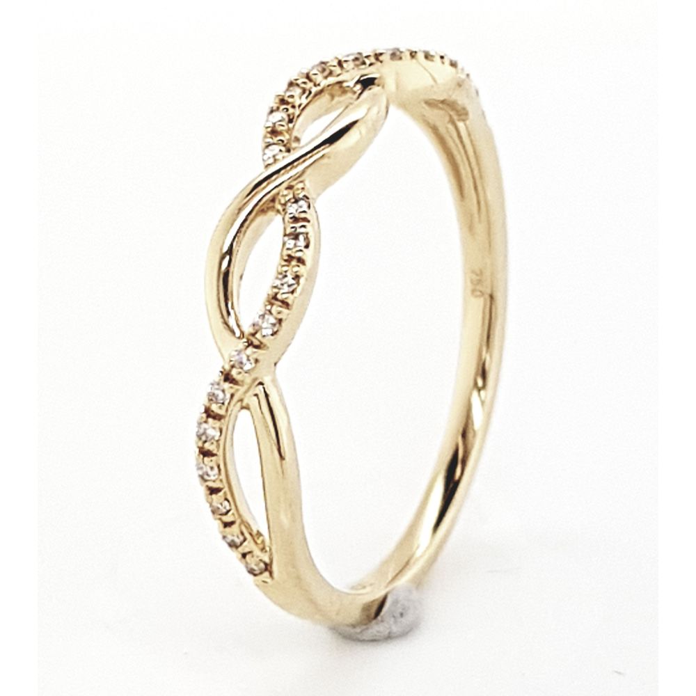 Diamant-Ring 750 Gelbgold - Brillant