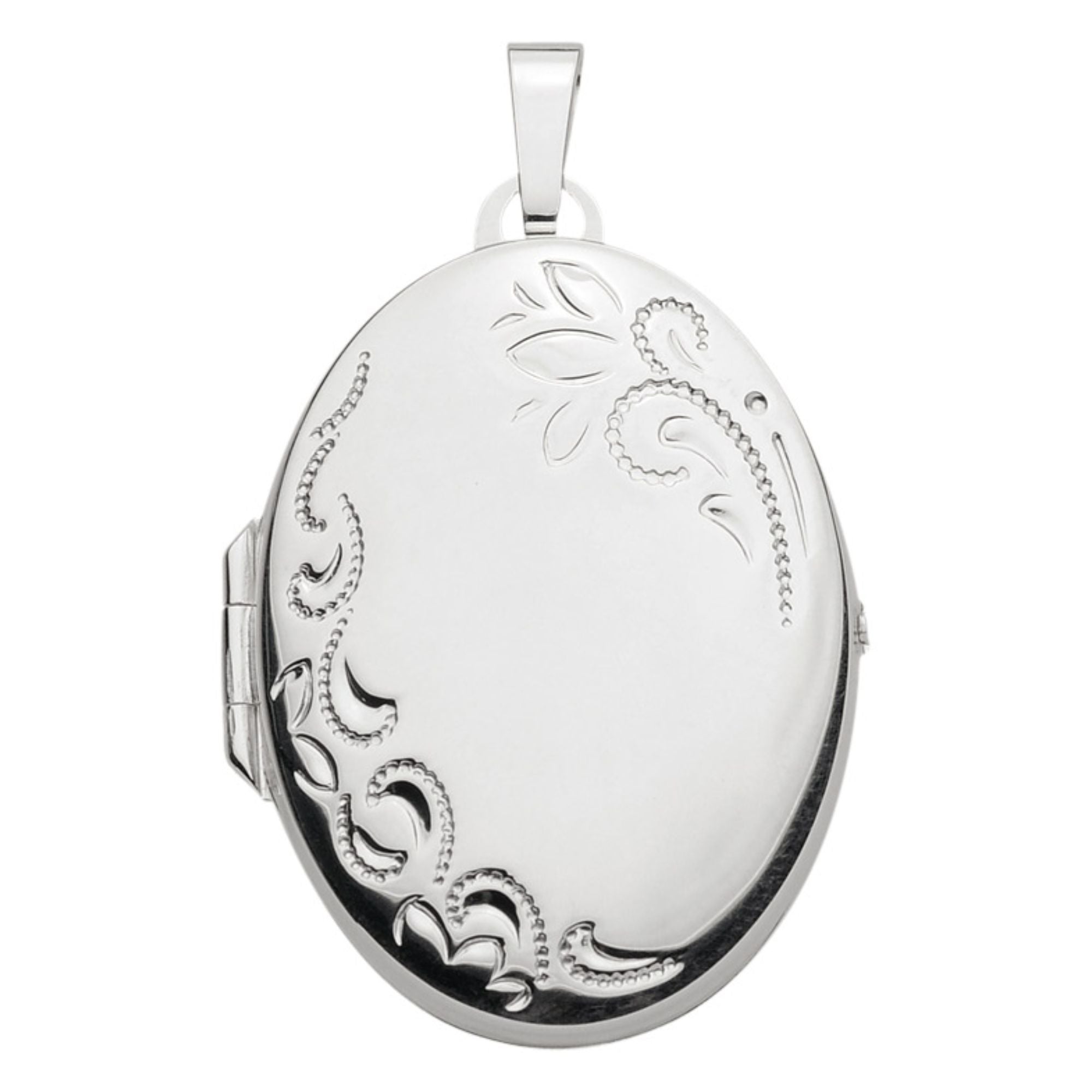 Silber Kette Lang 925 Sterling Silber Medaillon-Anhänger Mit Kette - Großes Oval, Für Fotos, 18 Zoll Statement Kette Silber 925