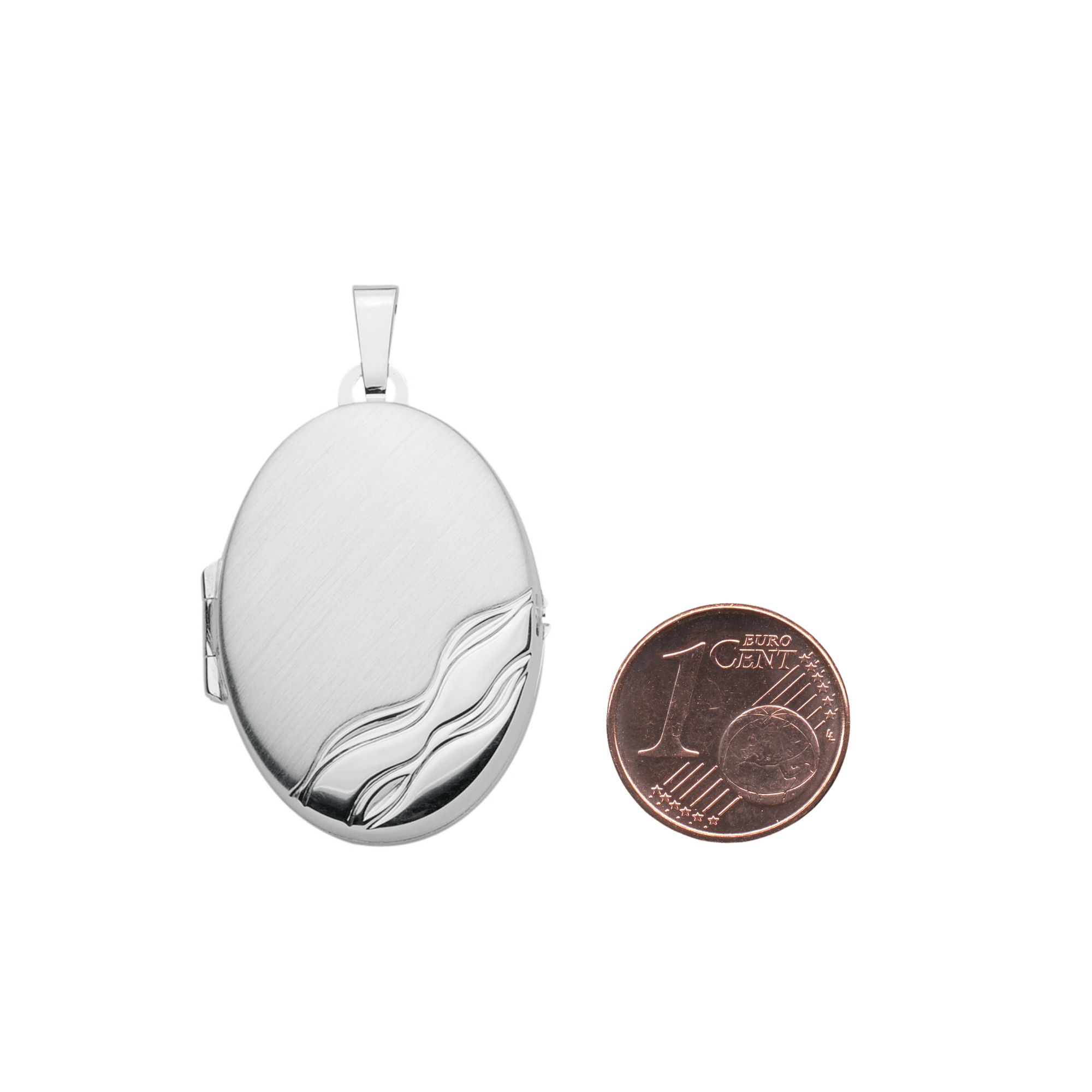 Medaillon Oval 925/- Silber