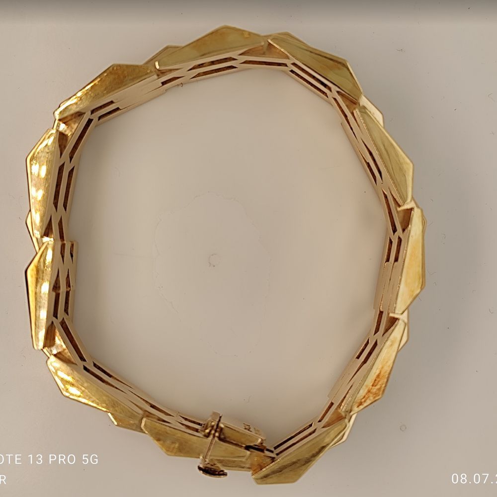 Second Hand Armband 750 Gelbgold