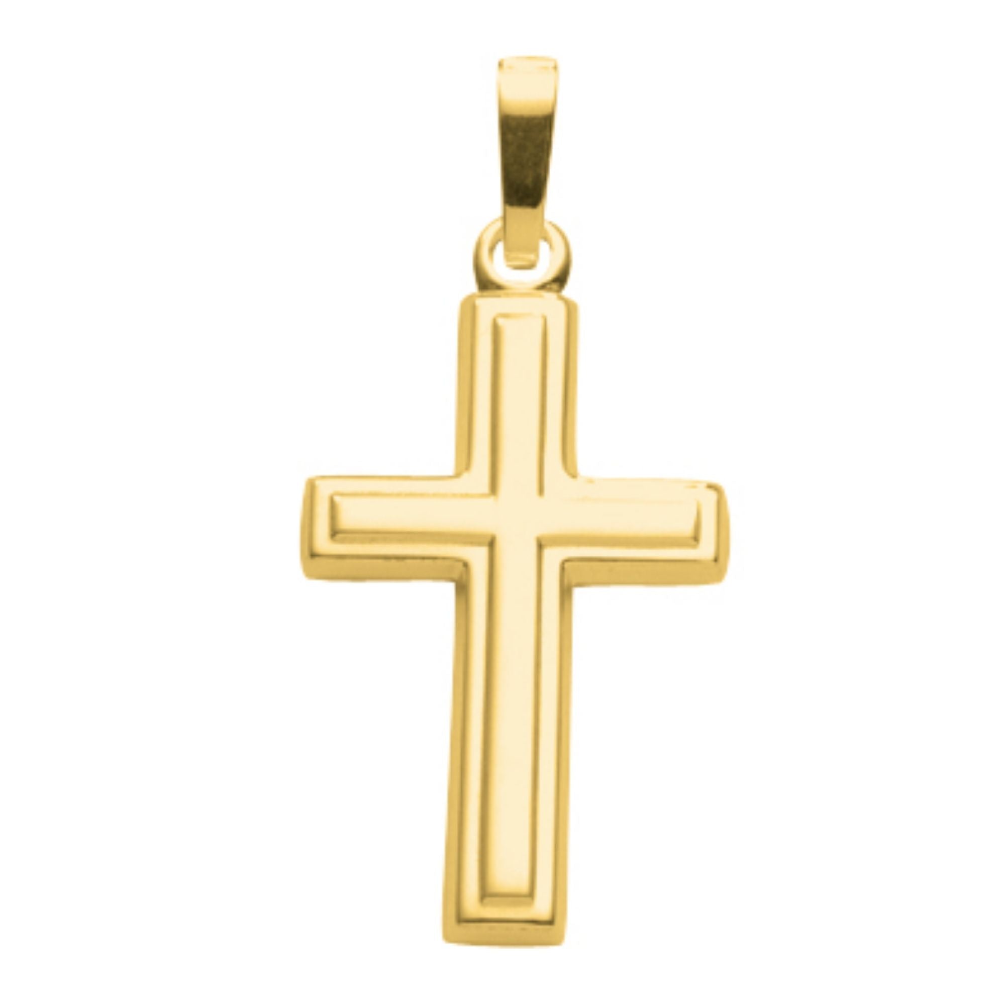 Anhänger Kreuz 925/-Silber vergoldet  AN150617