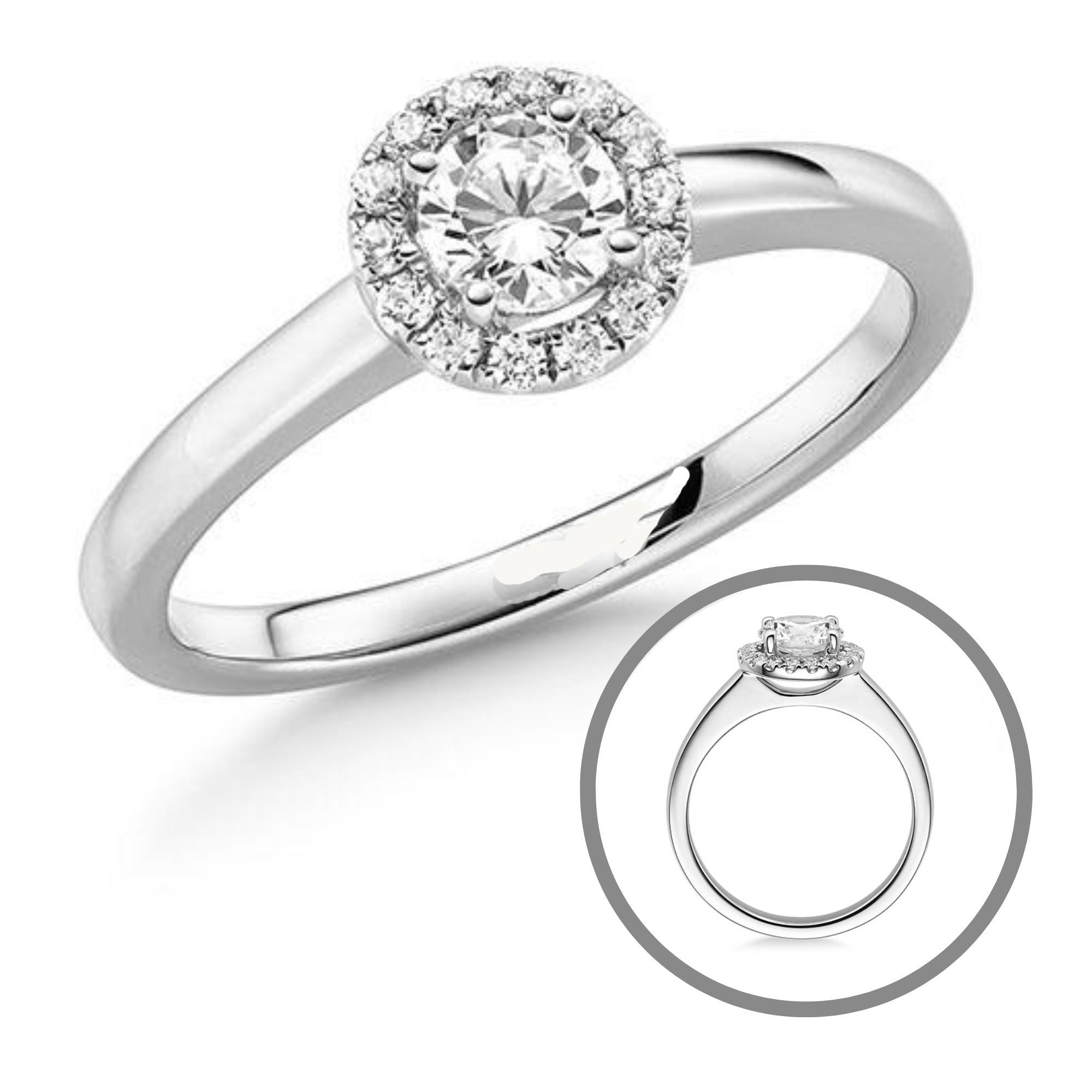 Diamant-Ring Brilliant mit GIA Zertifikat Weißgold, Platin oder Gelbgold