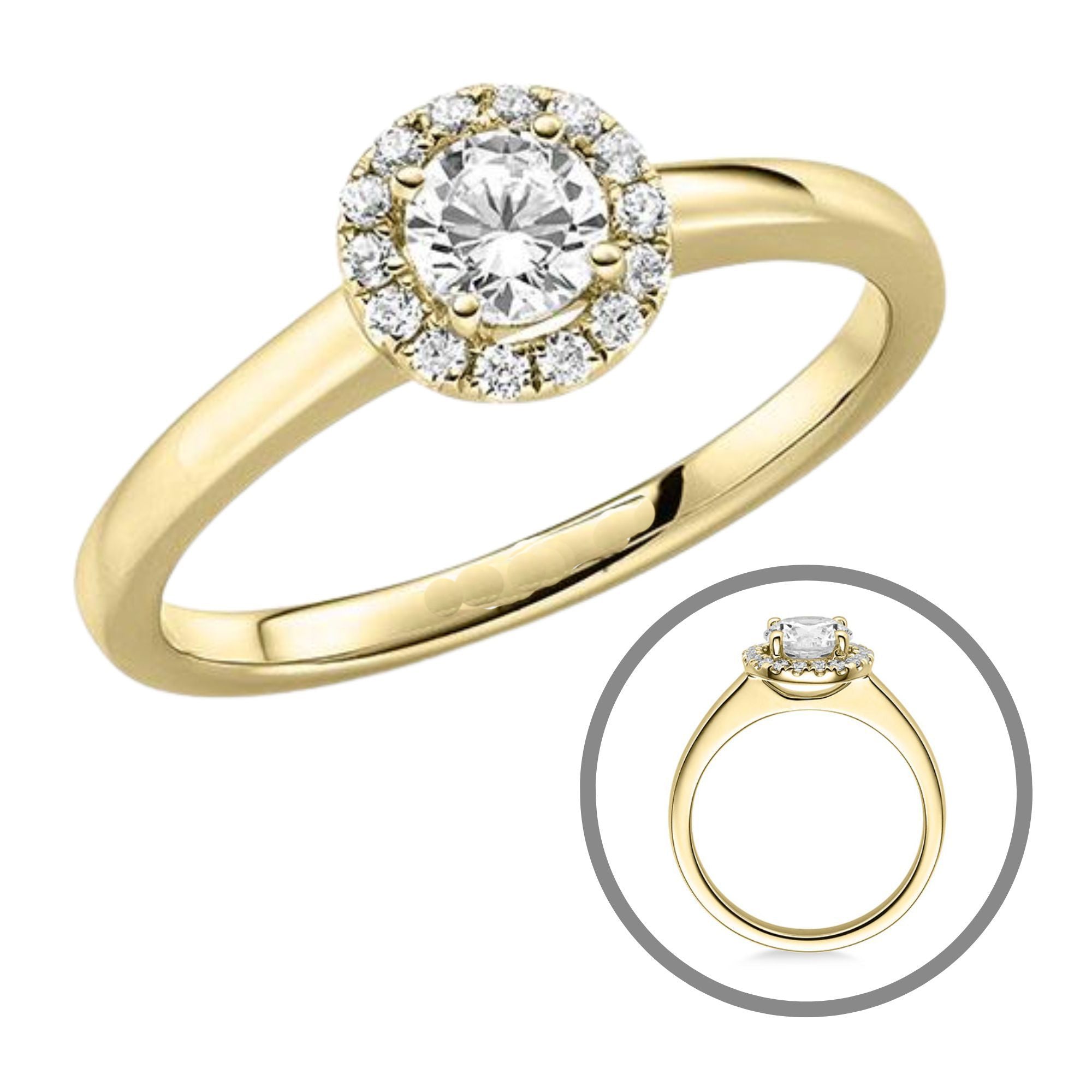 Diamant-Ring Brilliant mit GIA Zertifikat Weißgold, Platin oder Gelbgold